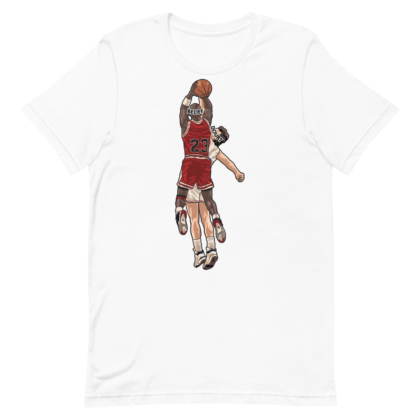 Belief Ove Doubt Basketball T-Shirt